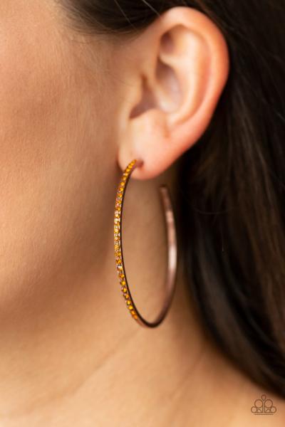Trending Twinkle - Copper Hoop Earring