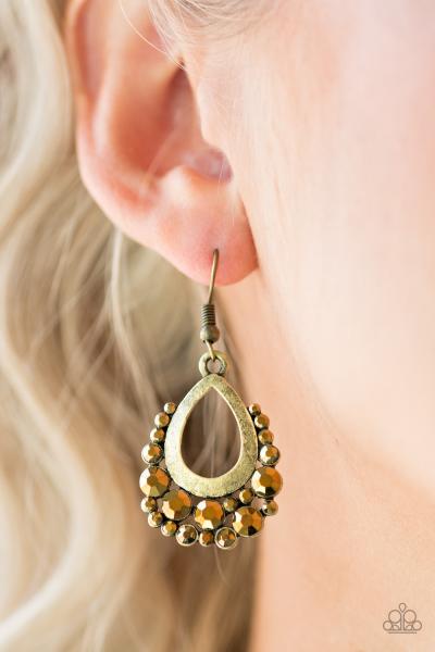 Table For Two - Brass Earring