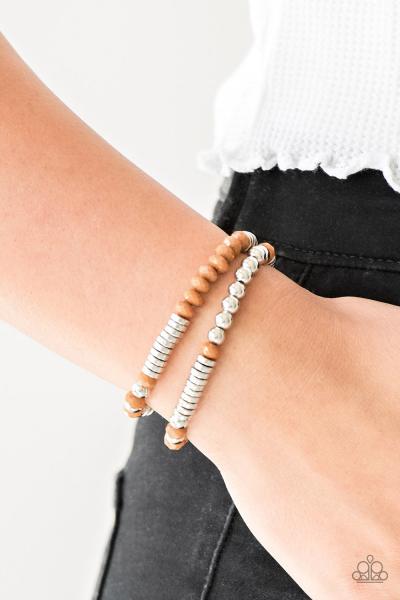 Downright Dressy - Brown Bracelet