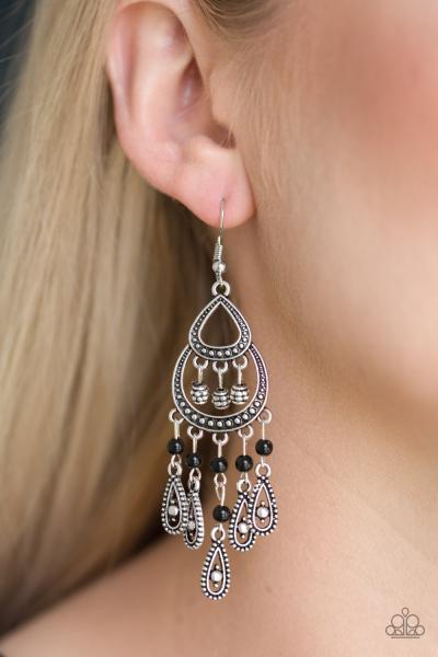 Eastern Excursion - Black Earring