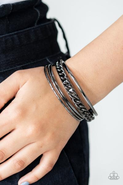 A Piece of The Action - Black Bracelet