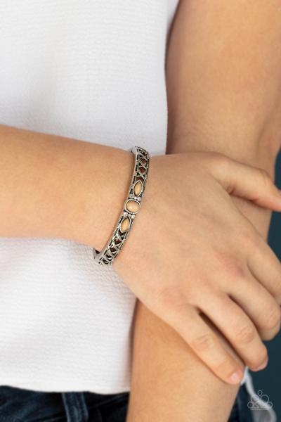 Caught In The Cross HEIRS - Brown Hinge Bracelet