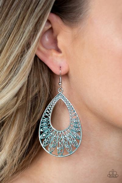 Flamingo Flamenco - Blue Earring