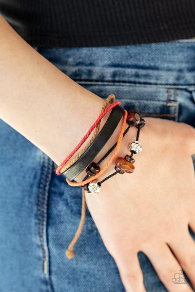 Breaking Ground - Orange Urban Bracelet 