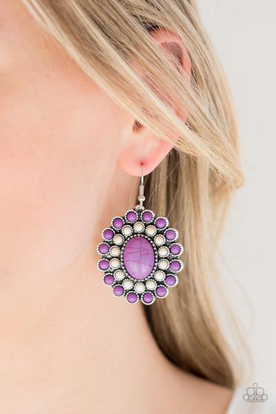 Stone Solstice - Purple Earring