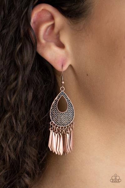 Metallic Funk - Copper Earring