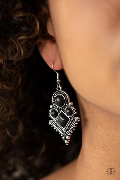 So Sonoran - Black Earring