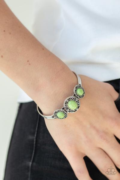 Stone Sage - Green Cuff Bracelet
