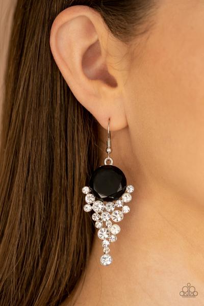 Elegantly Effervescent - Black Earring
