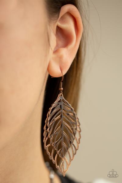 Take It or LEAF It - Copper Earring 