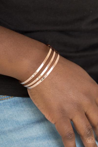 Street Sleek - Rose Gold Cuff Bracelet 