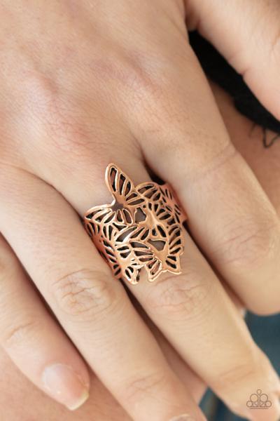 Banded Butterflies - Copper Ring