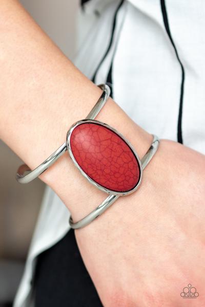 Desert Empress - Red Cuff Bracelet 