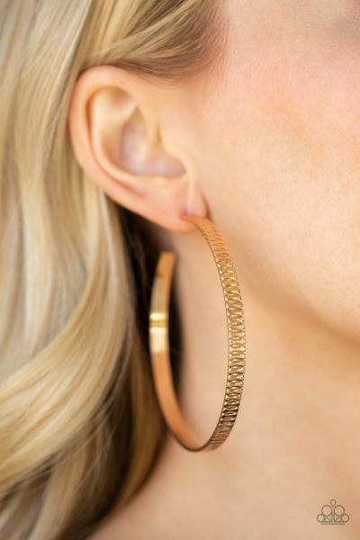 Retro Rebellion - Gold Hoop Earring 