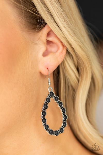 Sagebrush Sunsets - Black Earring