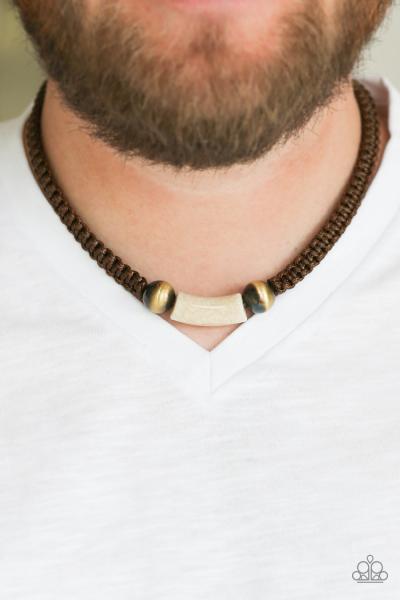 Gone Adventuring - Brown Urban Necklace 