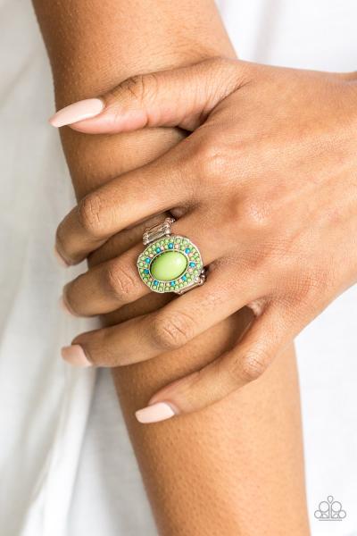 Colorfully Rustic - Green Ring