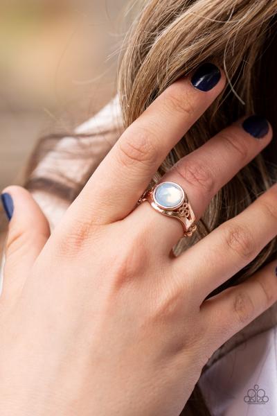 It Just Goes To GLOW - Rose Gold Ring