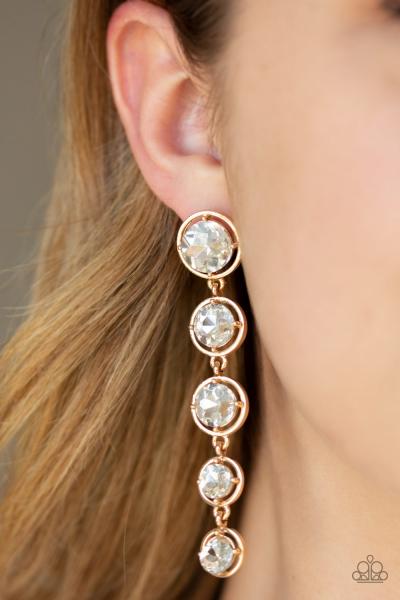 Drippin In Starlight - Gold Post Earring