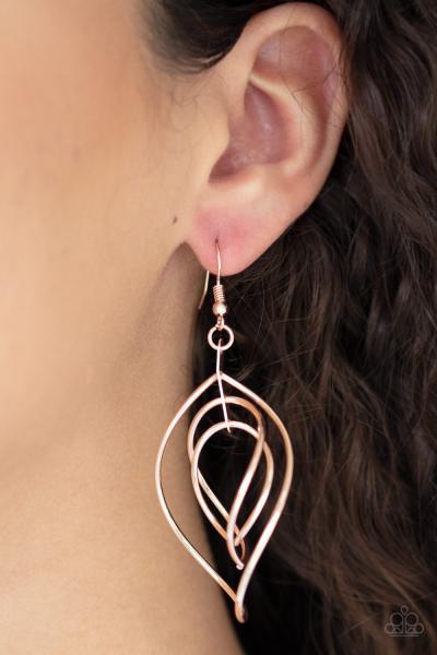 Asymmetrical Allure - Rose Gold Earring