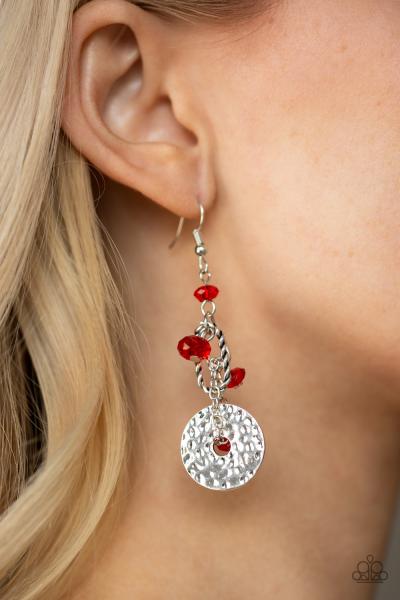 Seaside Catch - Red Earring