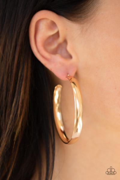 A Double Feature - Gold Hoop Earring 