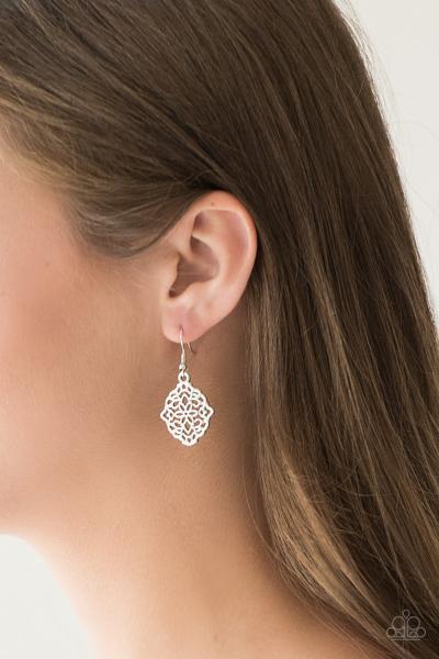 Flirty Florals - Silver Earring