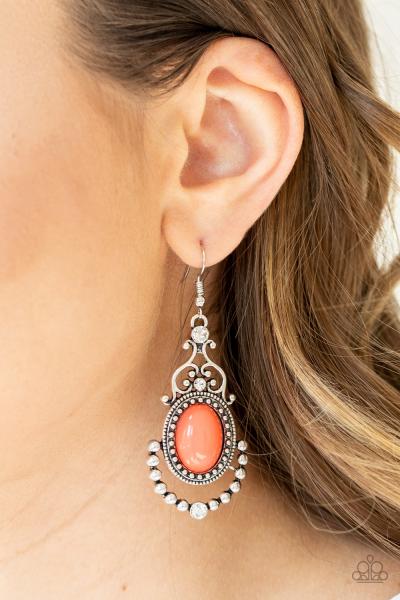 CAMEO and Juliet - Orange Earring
