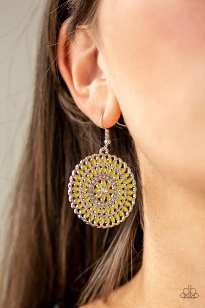 PINWHEEL and Deal - Yellow Earring
