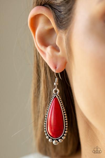 Desert Quench - Red Earring