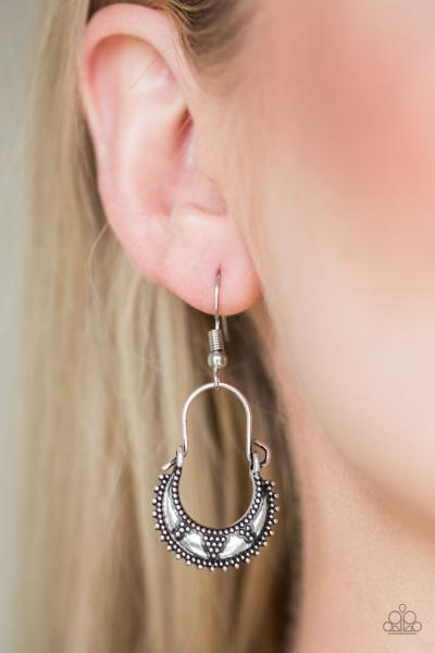 Industrially Indigenous - Silver Earring 