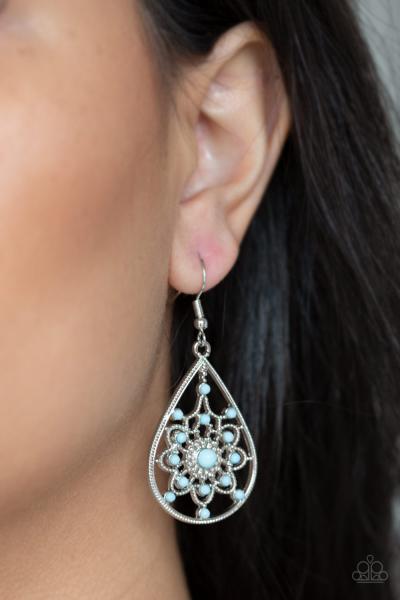 A Flair For Fabulous - Blue Earring