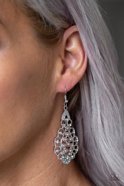 Sprinkle On The Sparkle - Brown Earring