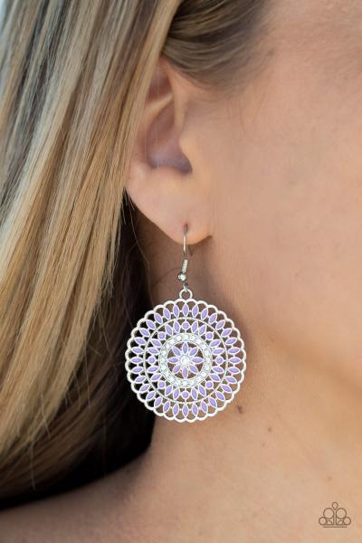 PINWHEEL and Deal - Purple Earring