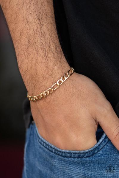 Roll Call - Gold Urban Bracelet 