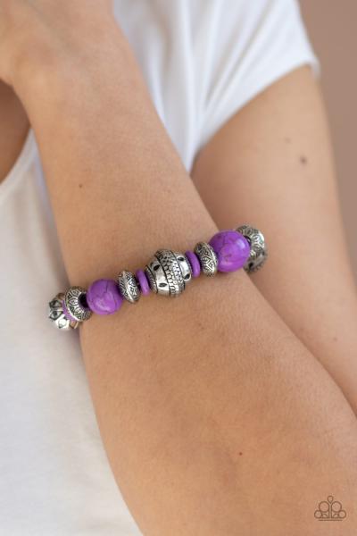 Majestic Masonry - Purple Bracelet