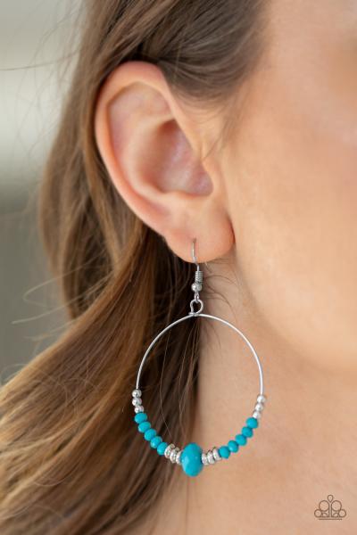 Retro Rural - Blue Earring