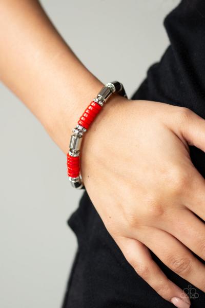 Whimsical Wanderer - Red Bracelet 