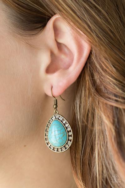 Sahara Serenity - Brass Earring