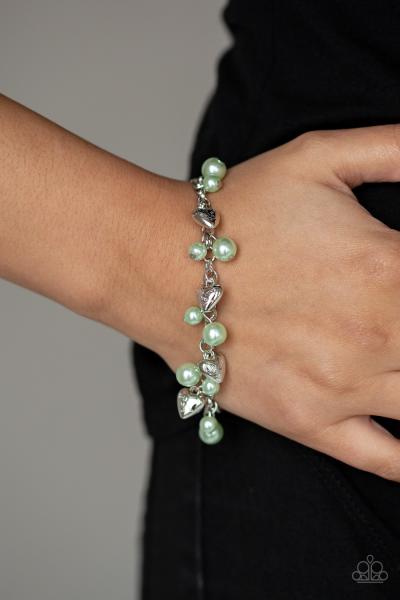 One Of A Kind-HEARTED - Green Bracelet