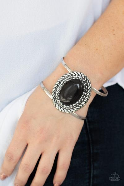 Desert Aura - Black Cuff Bracelet