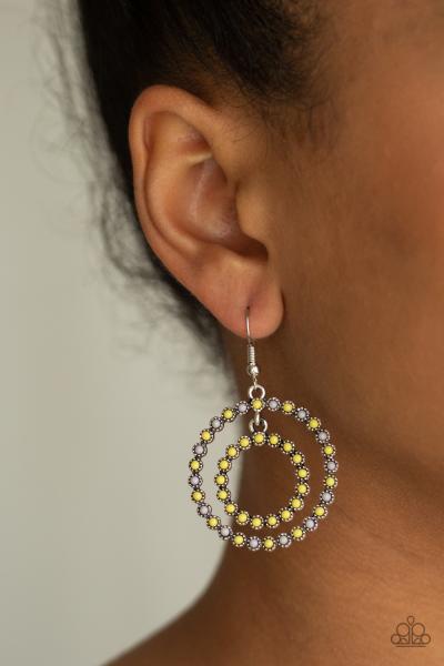 Vibrant Venture - Yellow Earring
