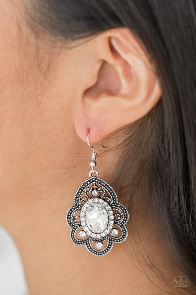 Reign Supreme - White Earring