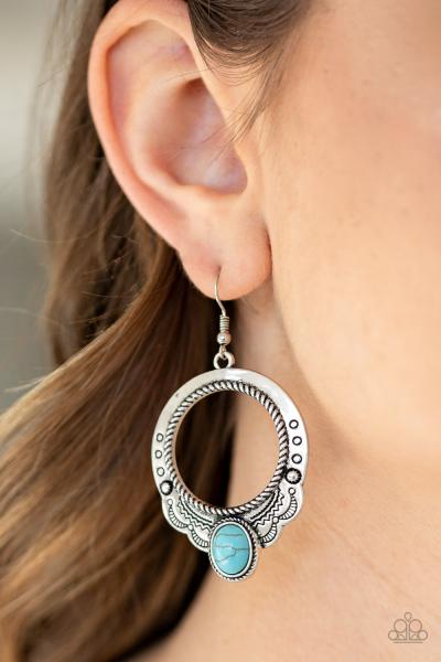 Natural Springs - Blue Earring 