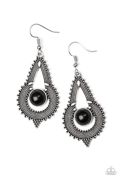 Zoomin Zumba - Black Earring