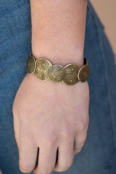 Pleasantly Posy - Brass Bracelet 