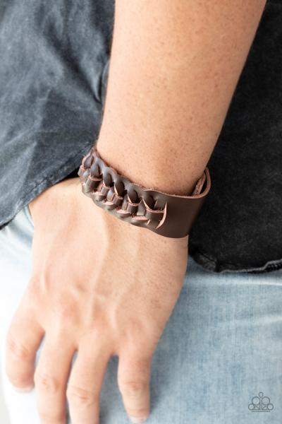 Rustle Up - Brown Urban Bracelet 