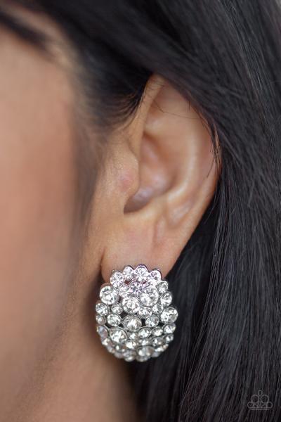 Daring Dazzle - White Post Earring