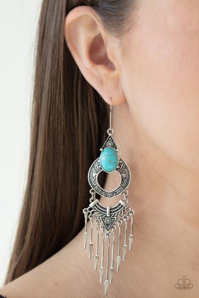 Southern Spearhead - Blue Earring