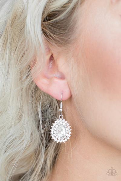 Star-Crossed Starlet - White Earring